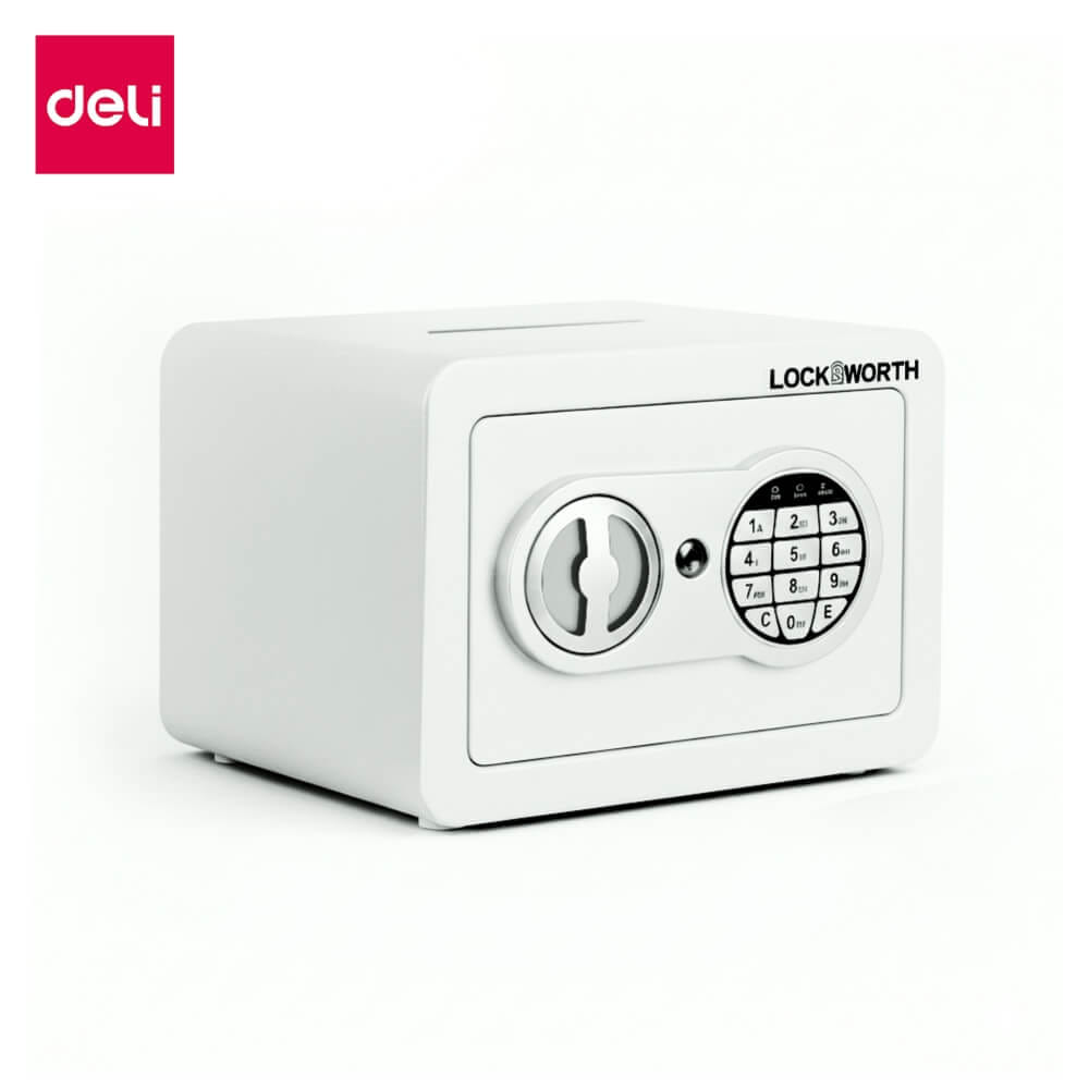 ตู้เซฟพร้อมช่องหยอดธนบัตร LOCKSWORTH VS4502-WH-01 สีขาว